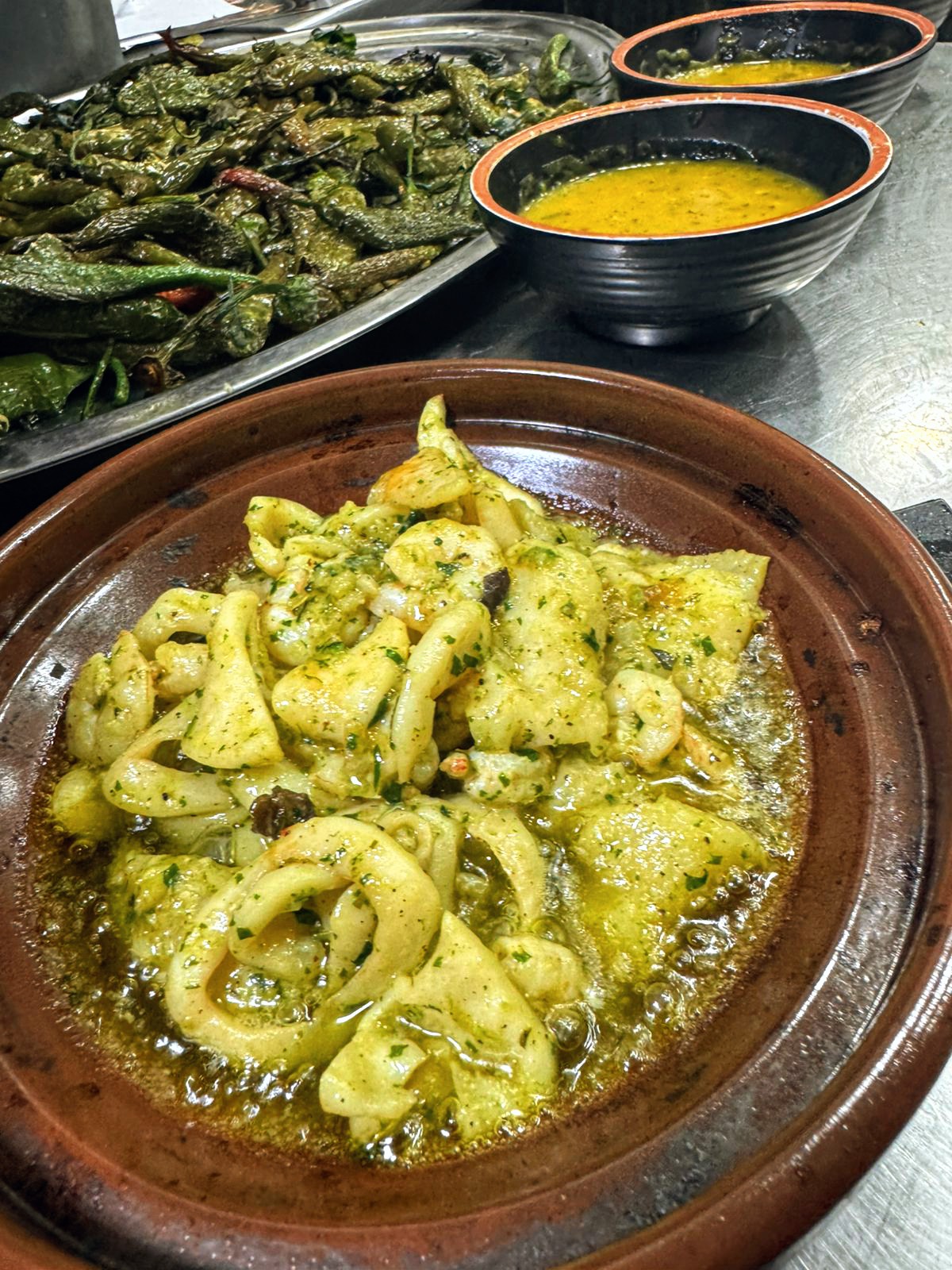 Pil-Pil Calamars & Crevettes